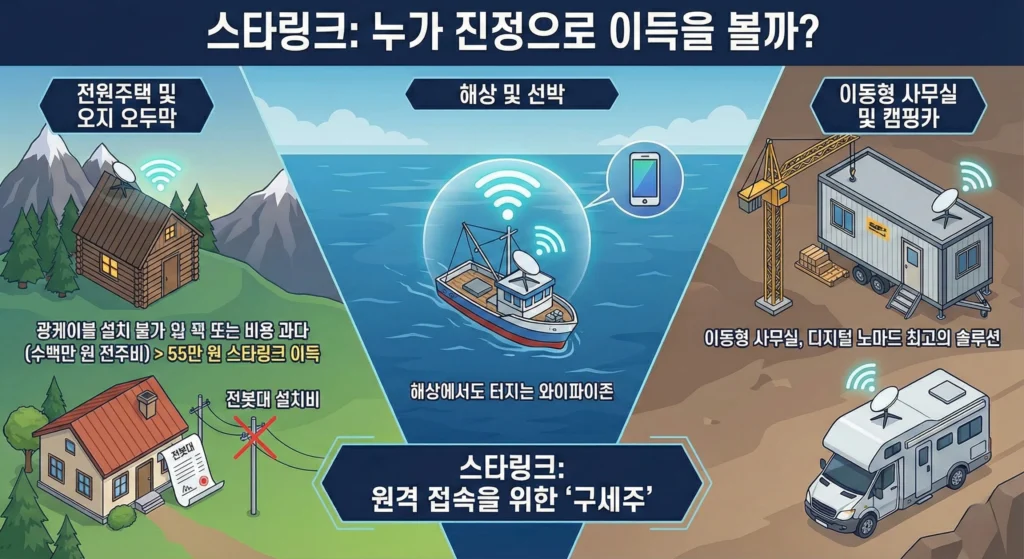 스타링크는 누구에게 이득인가